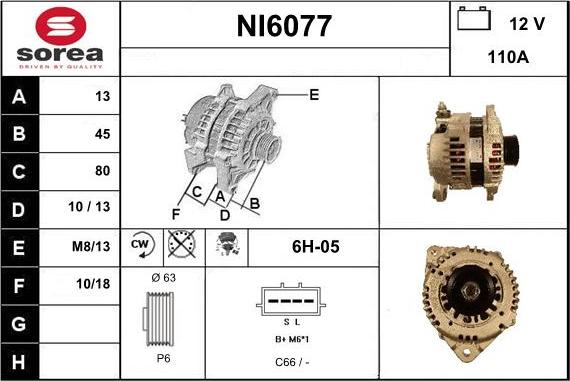 Sera NI6077 - Генератор autocars.com.ua