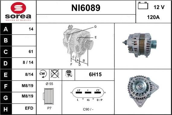 Sera NI6089 - Генератор autocars.com.ua