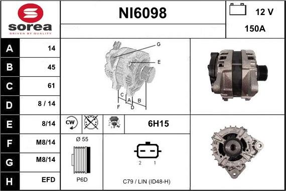 Sera NI6098 - Генератор autocars.com.ua