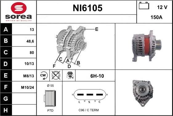 Sera NI6105 - Генератор autocars.com.ua