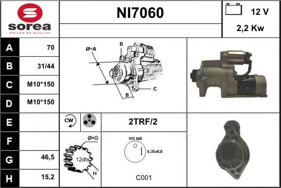 Sera NI7060 - Стартер autodnr.net