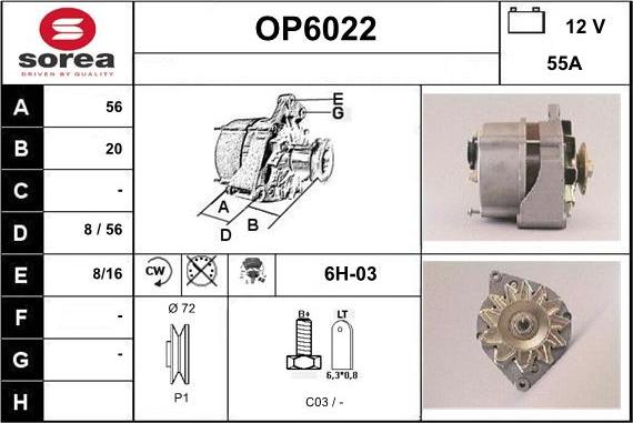 Sera OP6022 - Генератор autocars.com.ua