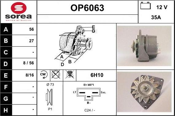 Sera OP6063 - Генератор autocars.com.ua