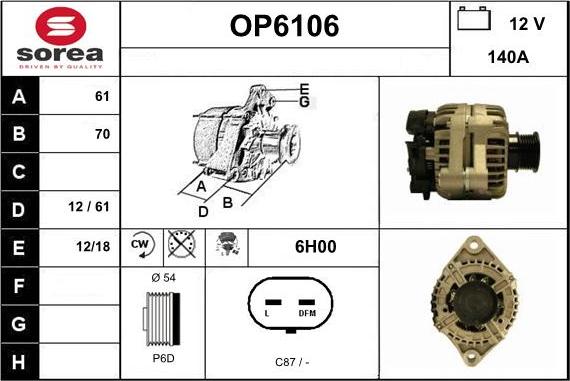 Sera OP6106 - Генератор autocars.com.ua