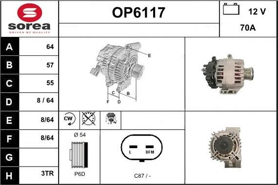 Sera OP6117 - Генератор autocars.com.ua