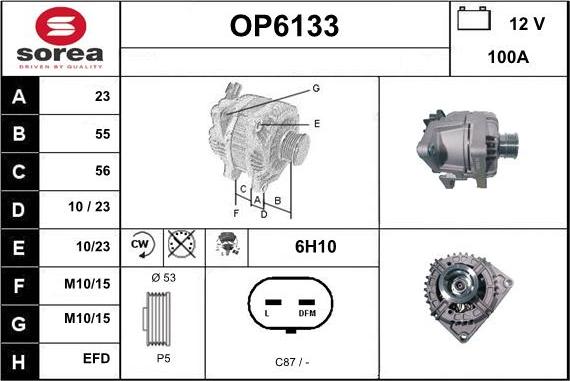 Sera OP6133 - Генератор autocars.com.ua