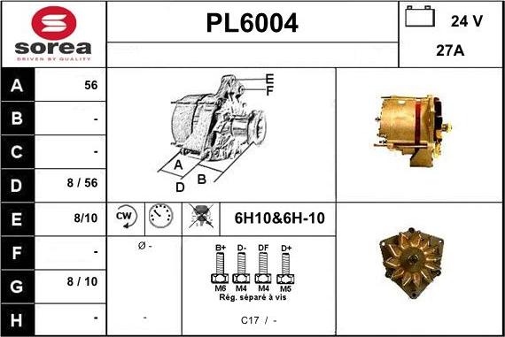 Sera PL6004 - Генератор autocars.com.ua