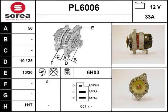 Sera PL6006 - Генератор autocars.com.ua