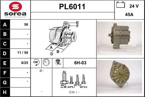 Sera PL6011 - Генератор autocars.com.ua