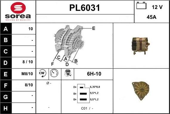 Sera PL6031 - Генератор autocars.com.ua