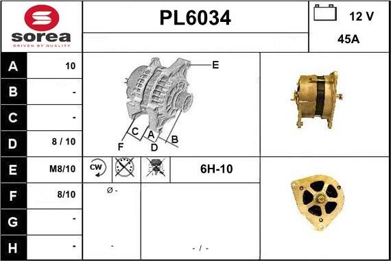 Sera PL6034 - Генератор autocars.com.ua