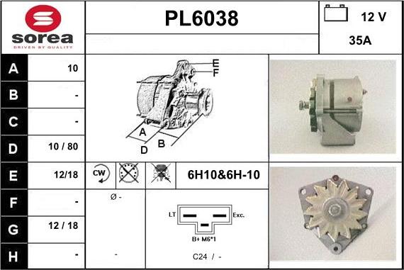 Sera PL6038 - Генератор autocars.com.ua