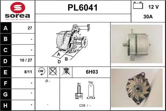 Sera PL6041 - Генератор autocars.com.ua