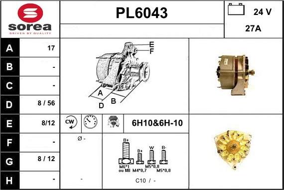 Sera PL6043 - Генератор autocars.com.ua