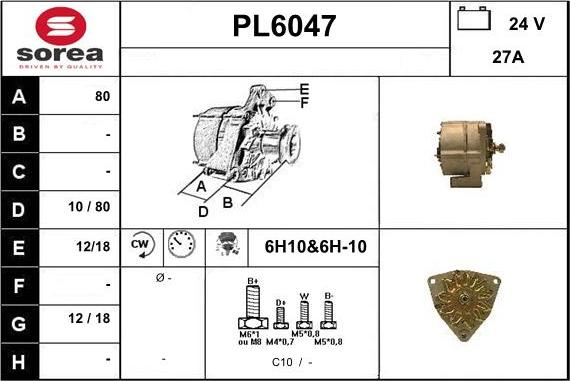 Sera PL6047 - Генератор autocars.com.ua