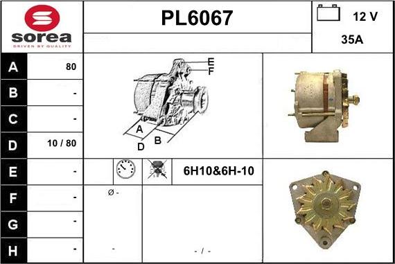 Sera PL6067 - Генератор autocars.com.ua