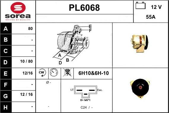 Sera PL6068 - Генератор autocars.com.ua