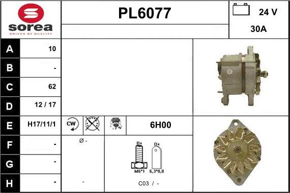 Sera PL6077 - Генератор autocars.com.ua