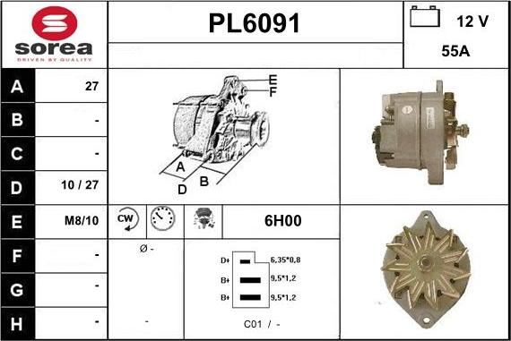 Sera PL6091 - Генератор autocars.com.ua