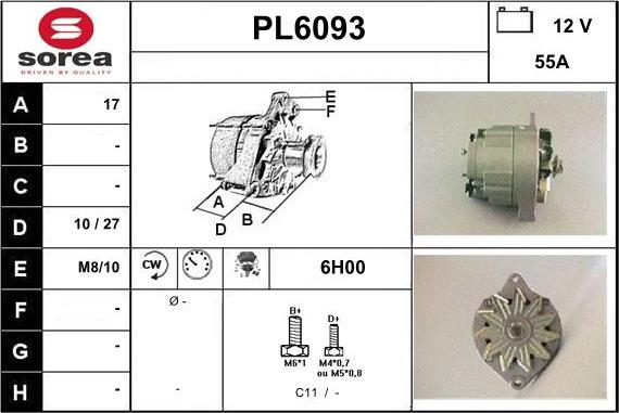 Sera PL6093 - Генератор autocars.com.ua