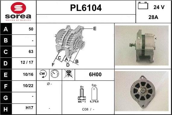 Sera PL6104 - Генератор autodnr.net