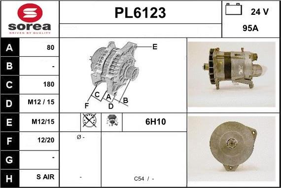 Sera PL6123 - Генератор autocars.com.ua