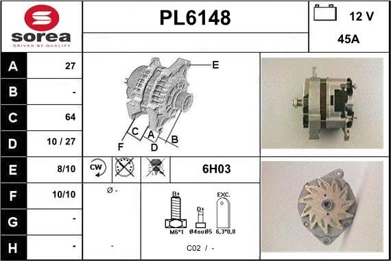 Sera PL6148 - Генератор autocars.com.ua