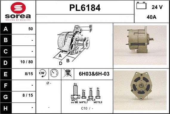 Sera PL6184 - Генератор autocars.com.ua