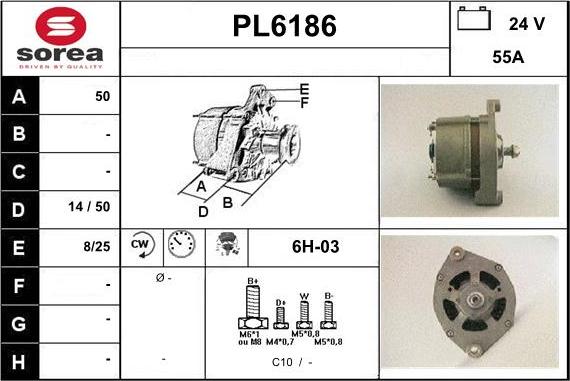 Sera PL6186 - Генератор autocars.com.ua