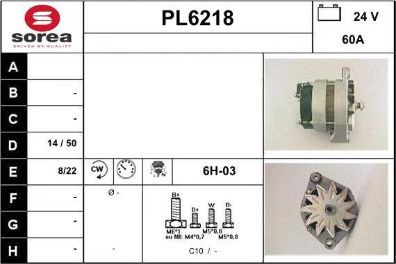 Sera PL6218 - Генератор autocars.com.ua