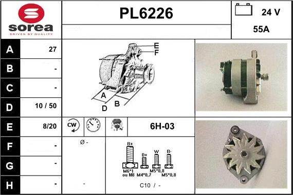 Sera PL6226 - Генератор autocars.com.ua