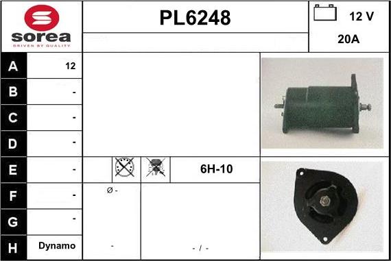 Sera PL6248 - Генератор autocars.com.ua