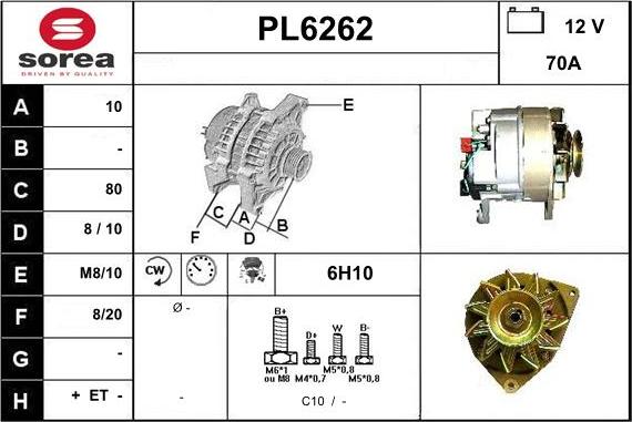 Sera PL6262 - Генератор autocars.com.ua