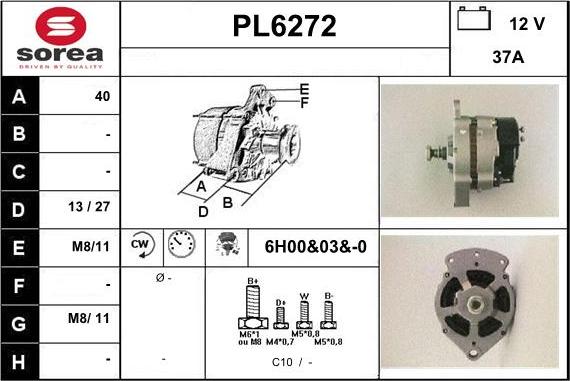 Sera PL6272 - Генератор autocars.com.ua