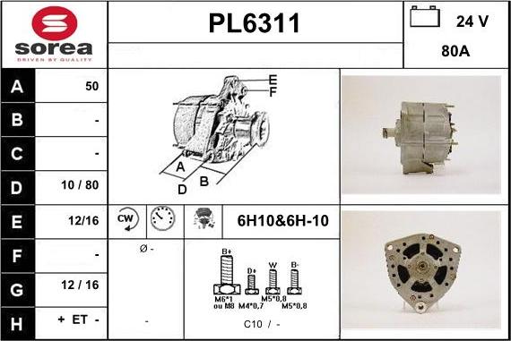 Sera PL6311 - Генератор autocars.com.ua