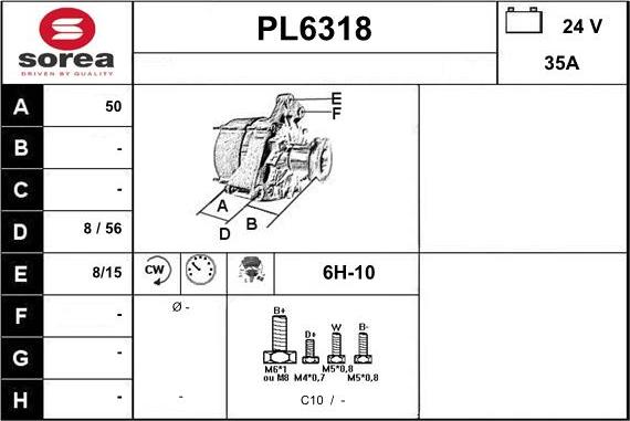 Sera PL6318 - Генератор autocars.com.ua