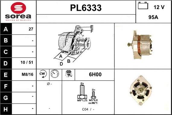 Sera PL6333 - Генератор autocars.com.ua