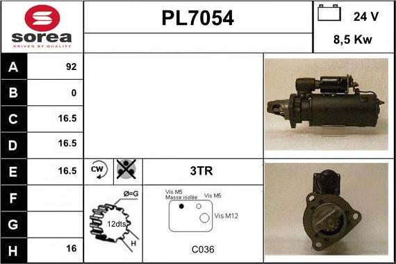 Sera PL7054 - Стартер autodnr.net