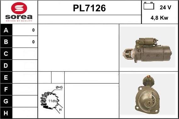 Sera PL7126 - Стартер autodnr.net