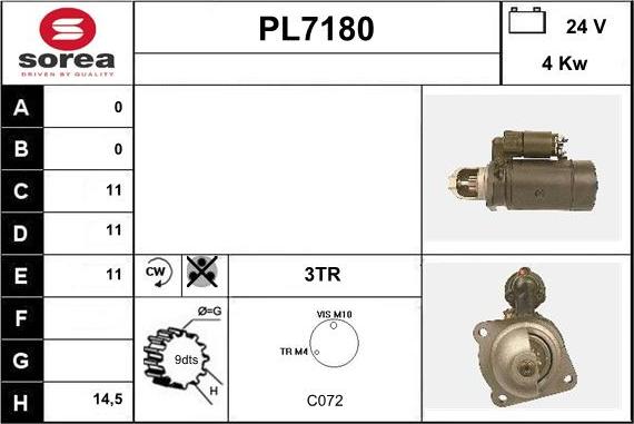 Sera PL7180 - Стартер autodnr.net