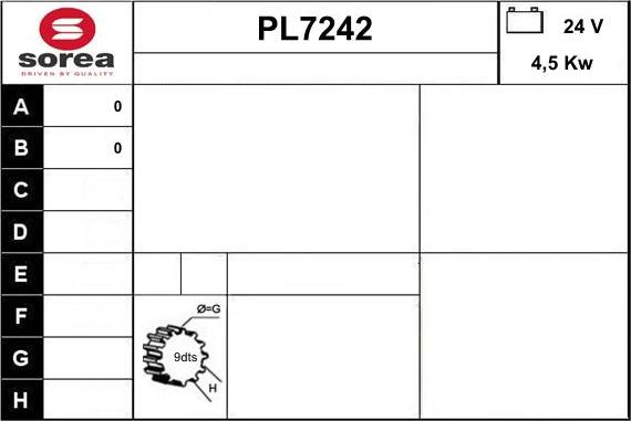 Sera PL7242 - Стартер autodnr.net