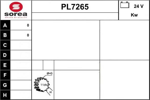 Sera PL7265 - Стартер autodnr.net