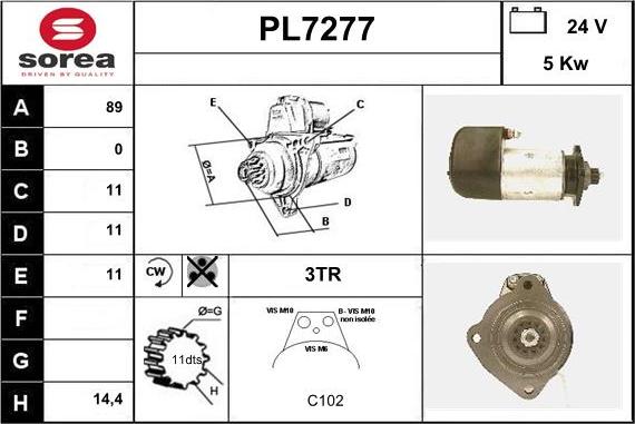 Sera PL7277 - Стартер autodnr.net