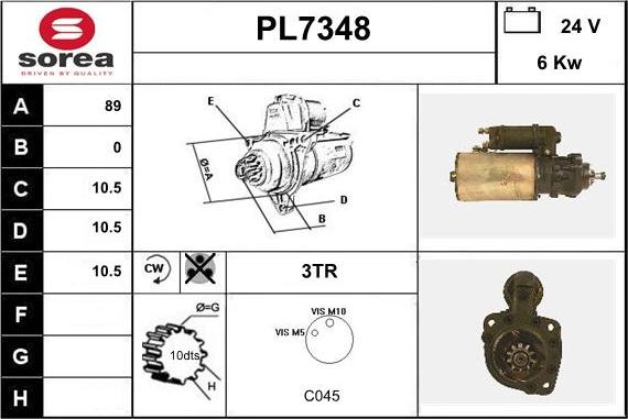 Sera PL7348 - Стартер autodnr.net