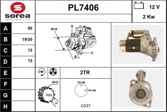 Sera PL7406 - Стартер autodnr.net