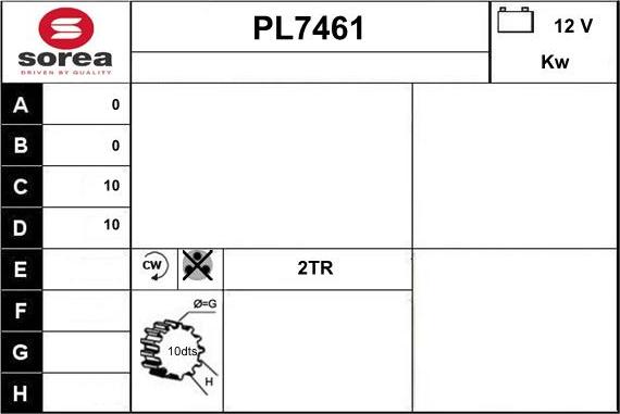 Sera PL7461 - Стартер autodnr.net