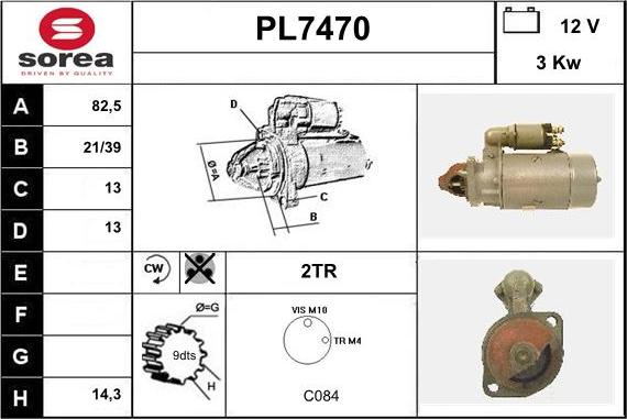 Sera PL7470 - Стартер autocars.com.ua