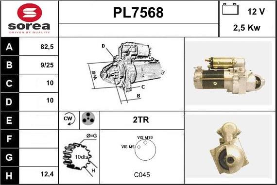 Sera PL7568 - Стартер autodnr.net