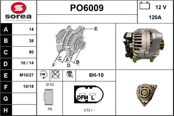 Sera PO6009 - Генератор autocars.com.ua