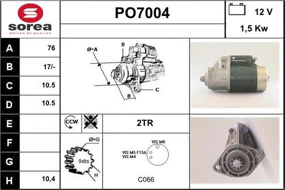 Sera PO7004 - Стартер autodnr.net